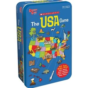 The Scholastic USA Game Tin. New, sealed!